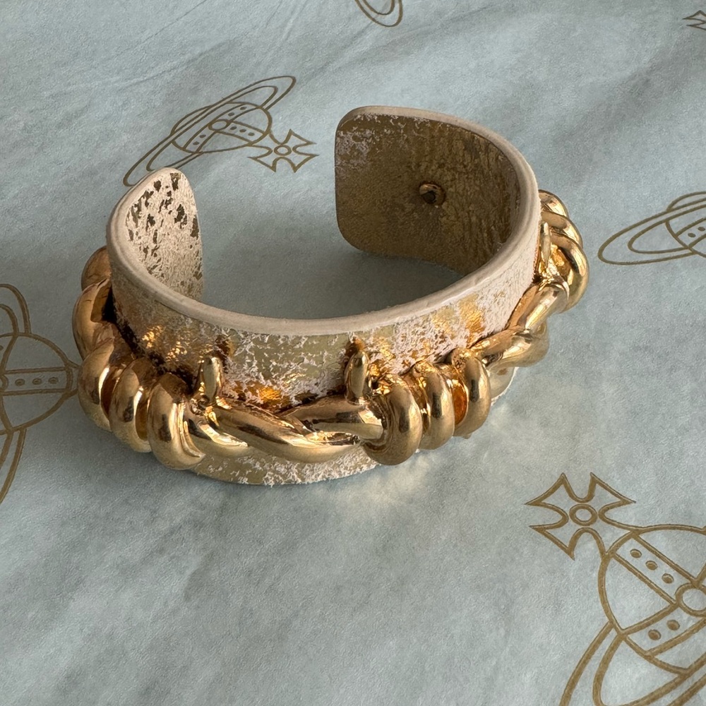 Vivienne Westwood Cuff Gold Beige